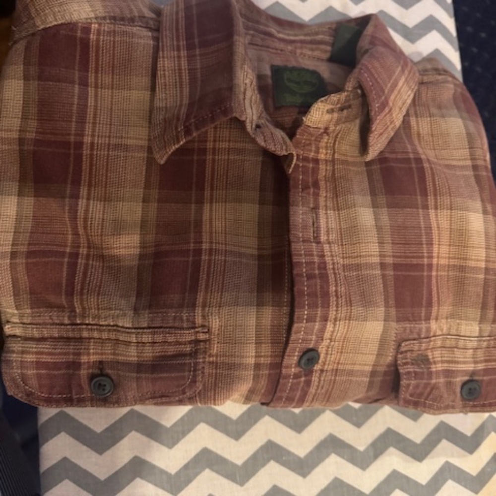 Timberland, Large, Rust/Tan Plaid